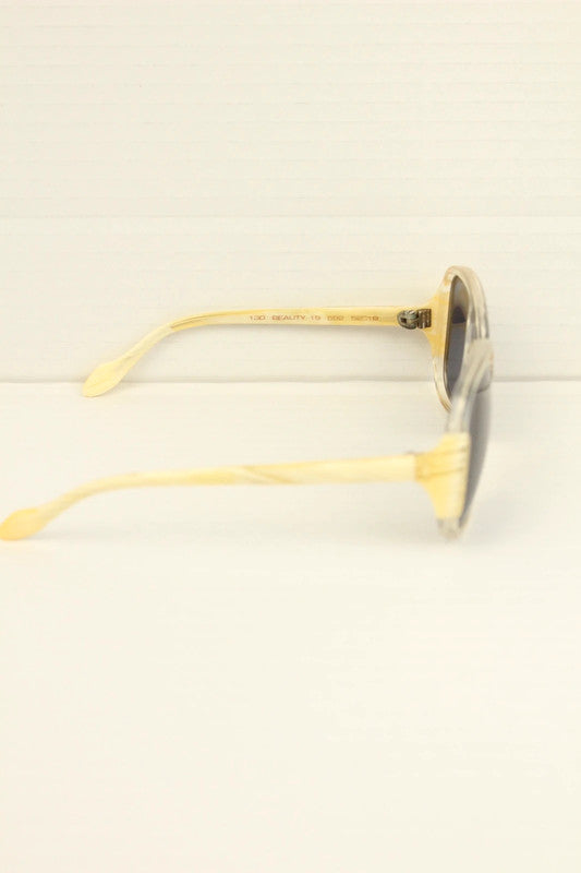 Vintage Neostyle Beauty 130 Champagne Yellow Oversized Sunglasses