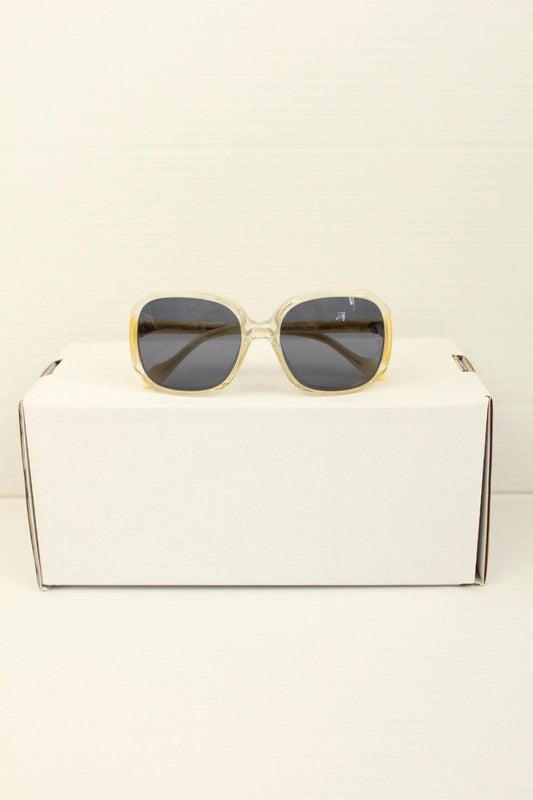 Vintage Neostyle Beauty 130 Champagne Yellow Oversized Sunglasses