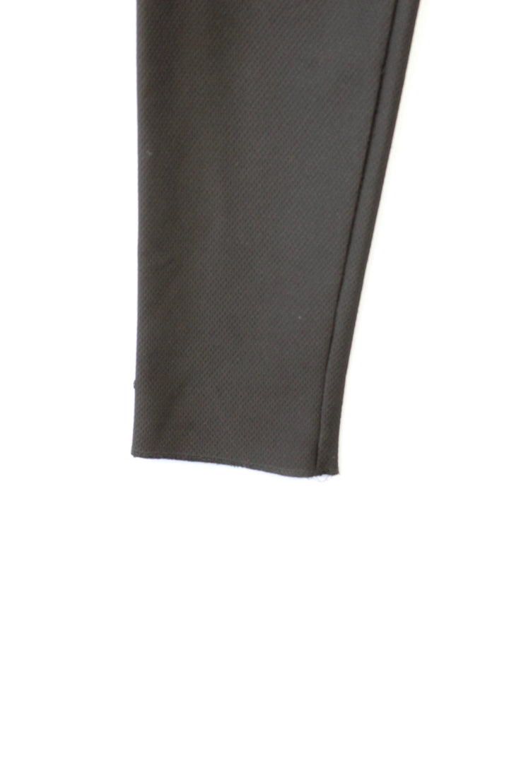 AQ/AQ black joggers with drop-crotch design and elasticated drawstring waist.