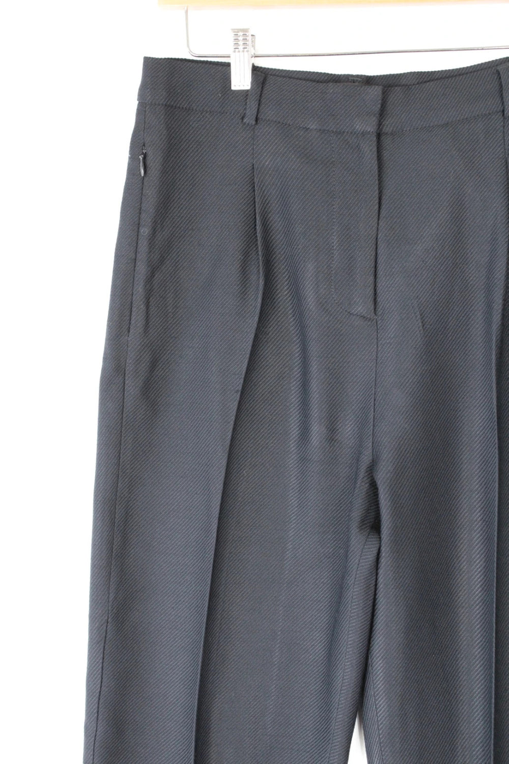 COS high-waisted tailored trousers black grey premium wool blend pleated design