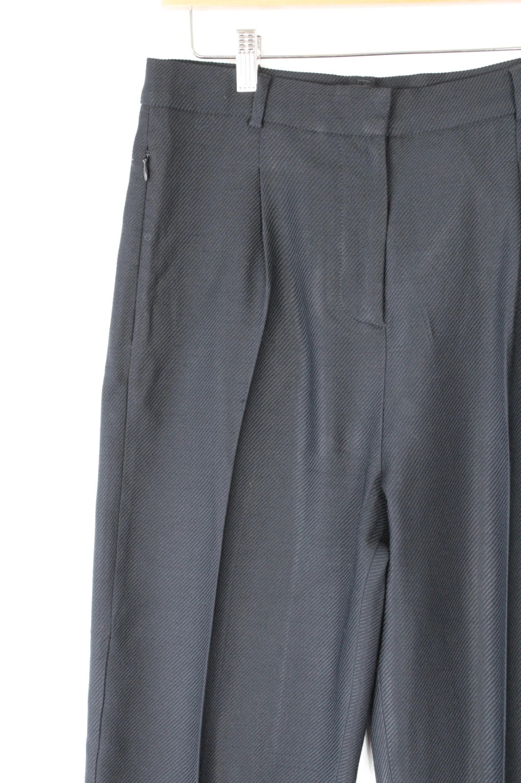 COS high-waisted tailored trousers black grey premium wool blend pleated design