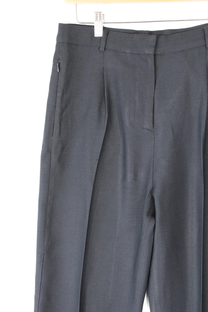 COS high-waisted tailored trousers black grey premium wool blend pleated design