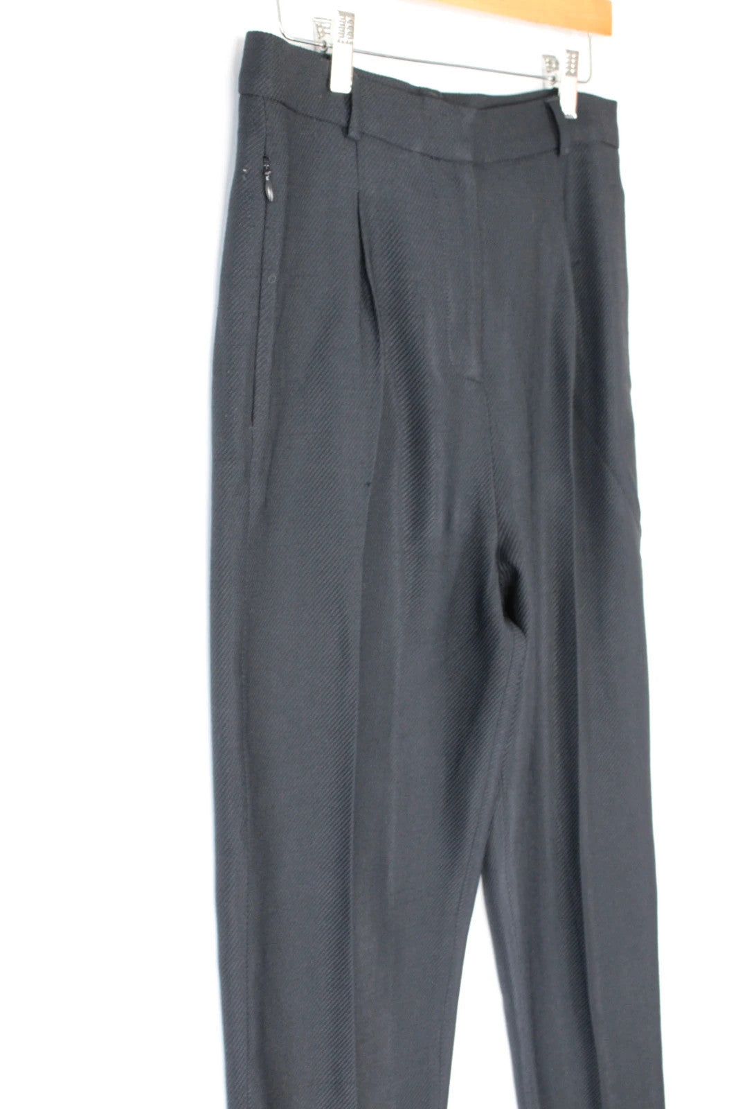 COS high-waisted tailored trousers black grey premium wool blend pleated design