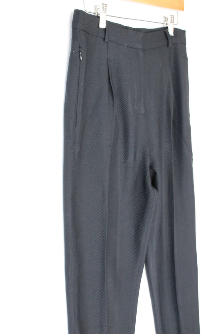 COS high-waisted tailored trousers black grey premium wool blend pleated design
