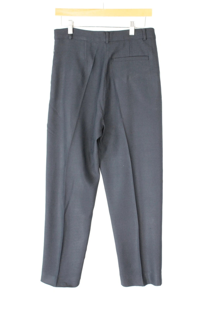 COS high-waisted tailored trousers black grey premium wool blend pleated design