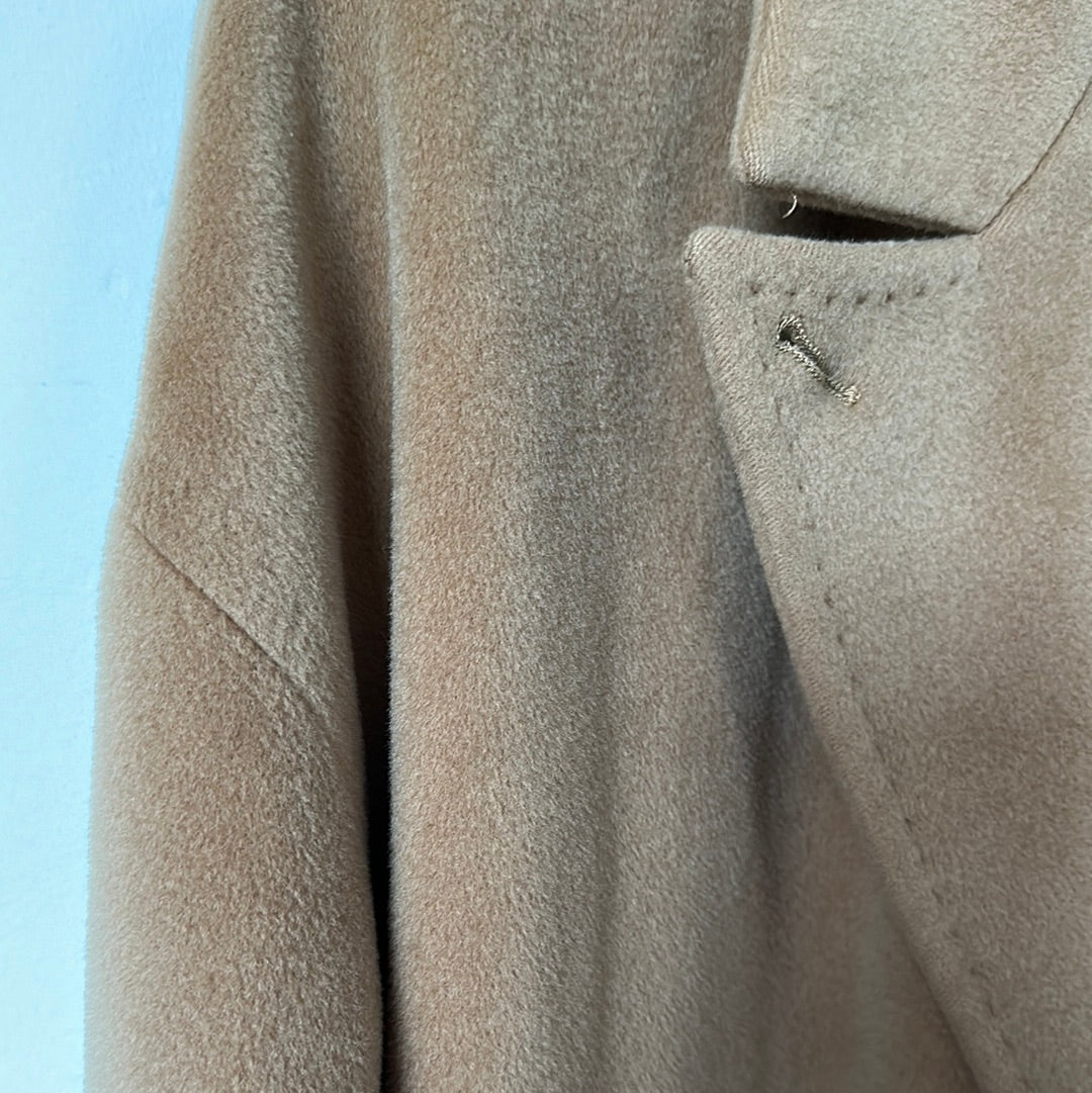 Max Mara Beige Wool Coat - Size M