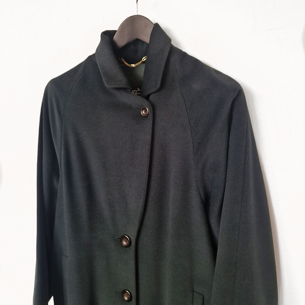 Laurel by Escada Green Wool Coat - UK 8-10