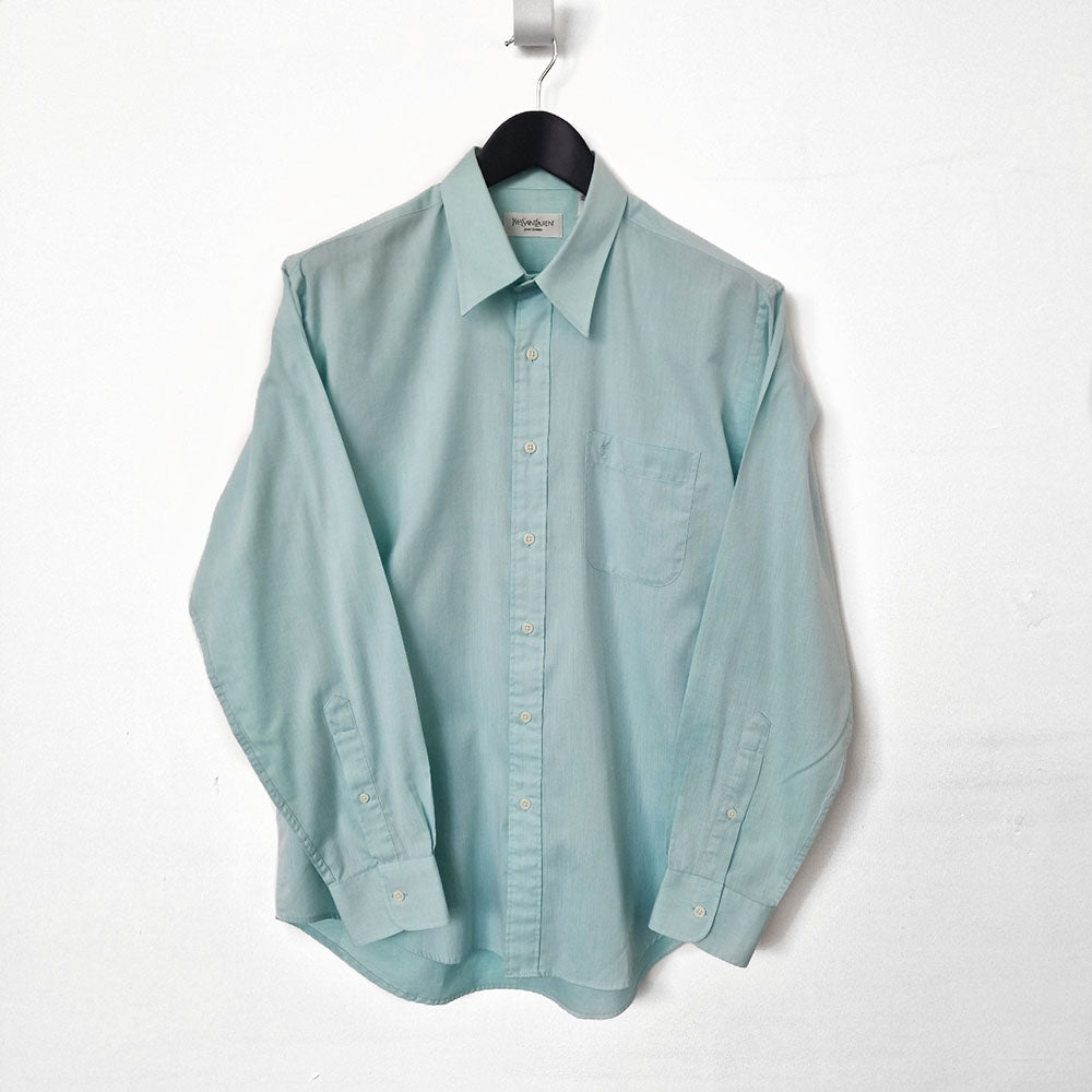 YSL Mint Green Oversized Shirt - UK 8-10