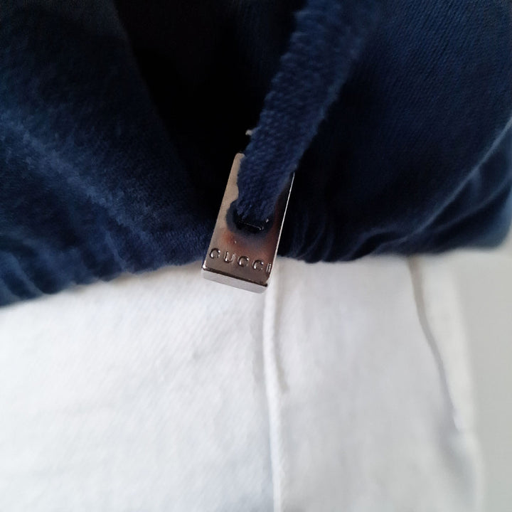 Gucci Navy Fine Cotton Sweater - UK 12-14