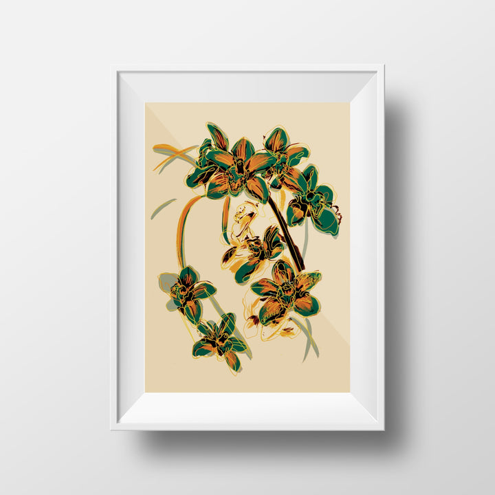 LISA KING A3 ORCHID PRINT