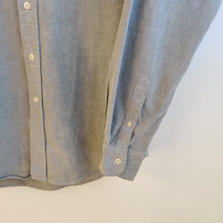 YSL Twill Soft Grey Cotton Shirt - M