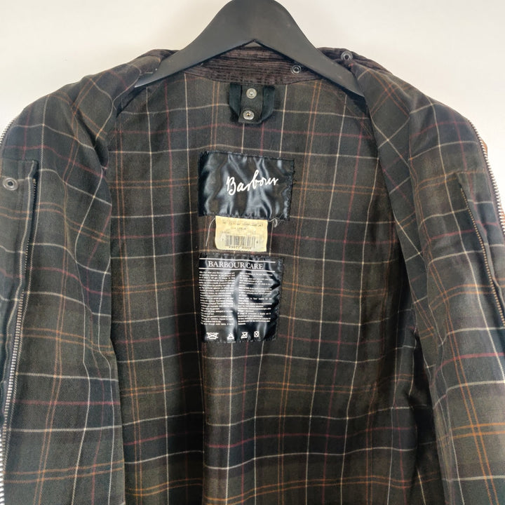 Barbour Moorland Burnt Orange Waxed Re-work Jacket - M