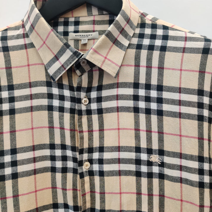 Burberry Nova Check Cotton Long-Sleeve Shirt - L