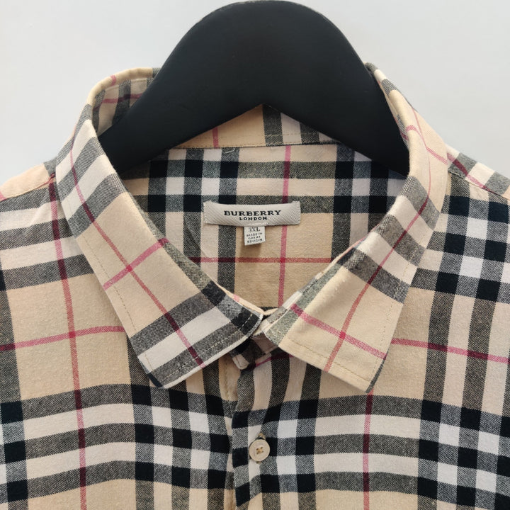 Burberry Nova Check Cotton Long-Sleeve Shirt - L