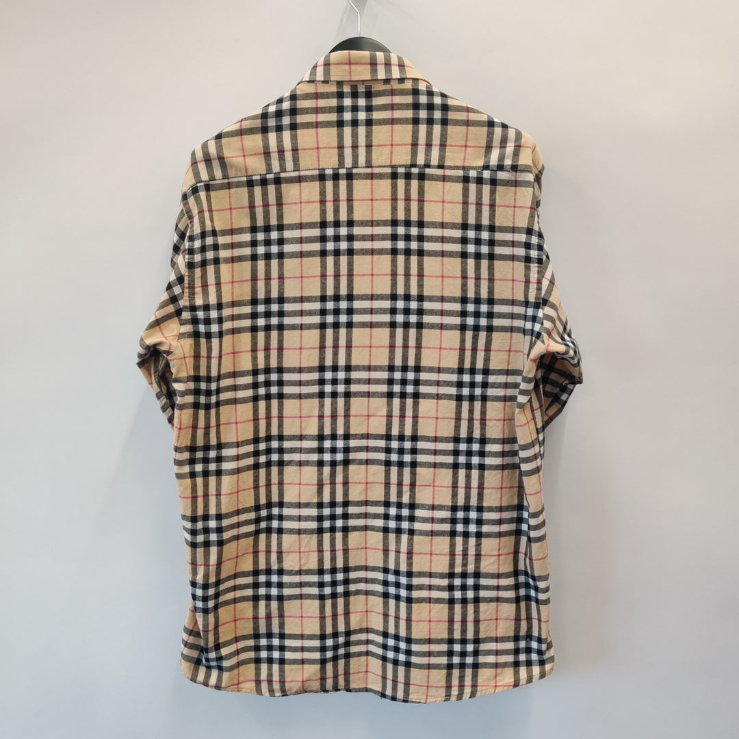 Burberry Nova Check Cotton Long-Sleeve Shirt - L