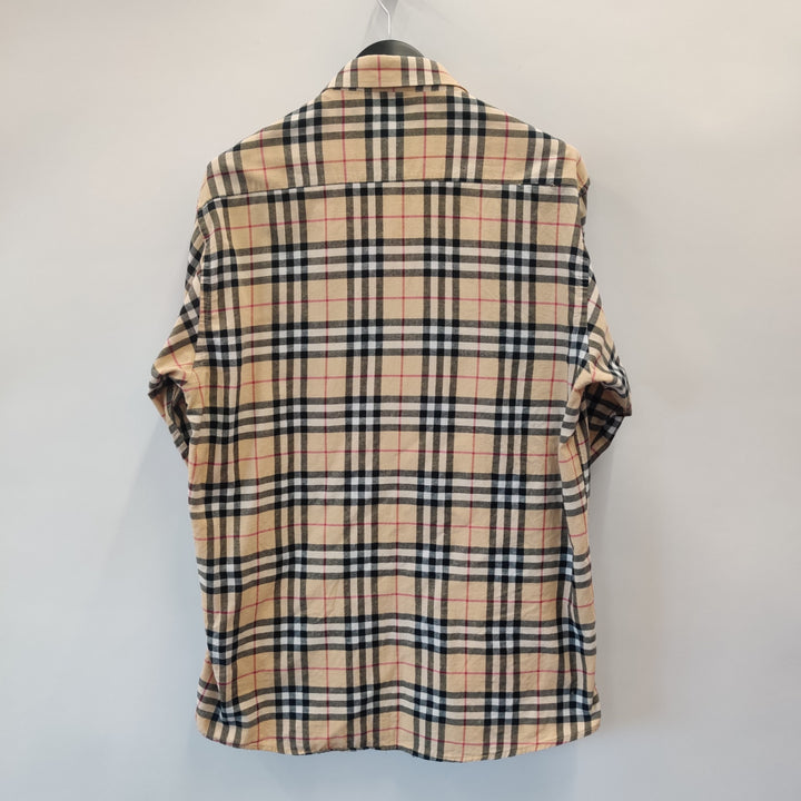 Burberry Nova Check Cotton Long-Sleeve Shirt - L