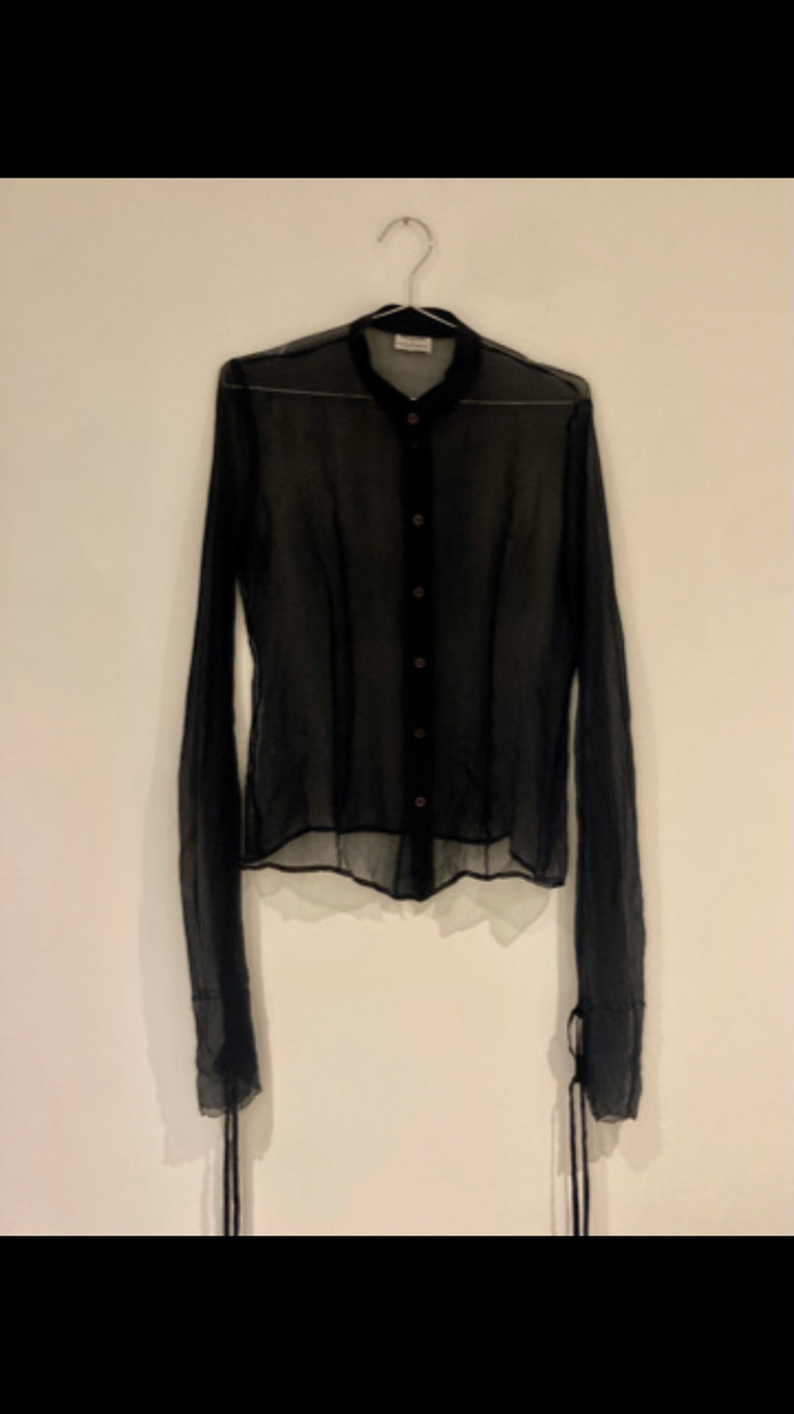 Sheer silk blouse 