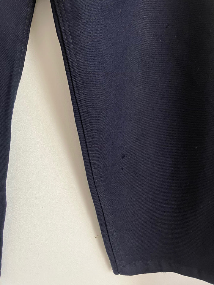 Button Up Navy Trousers