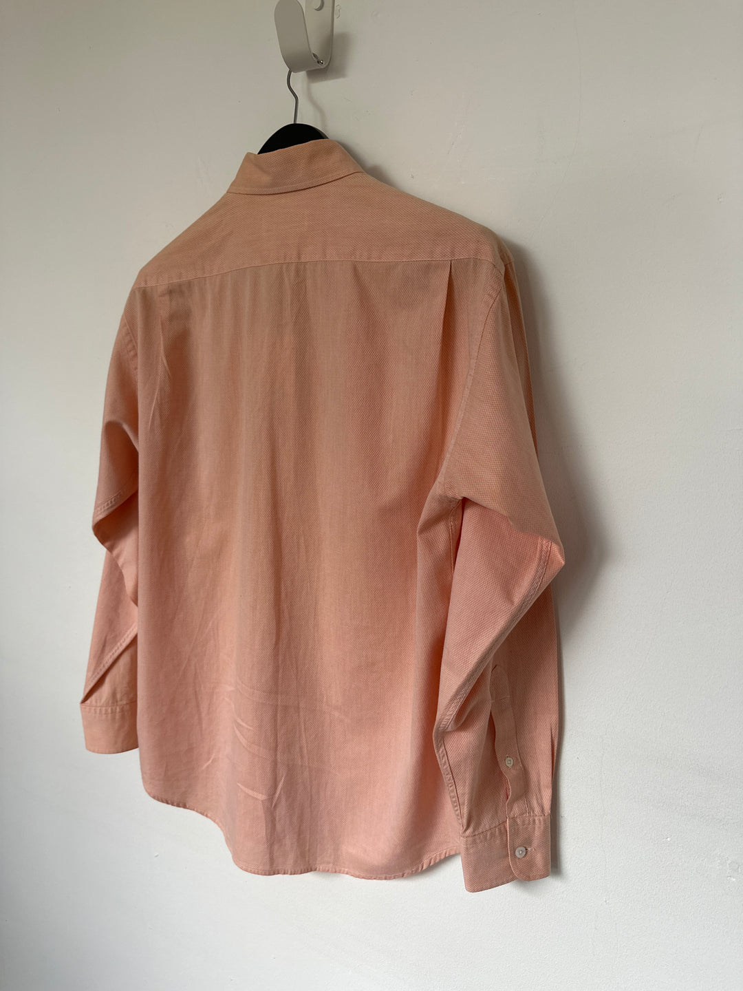 YSL orange fine textured cotton shirt - M