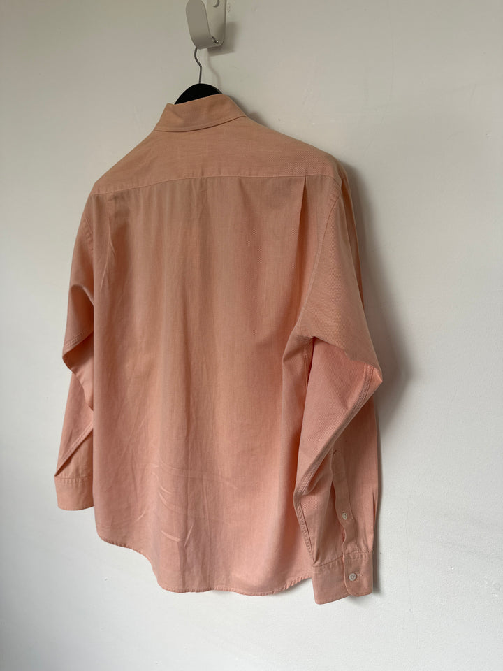 YSL orange fine textured cotton shirt - M