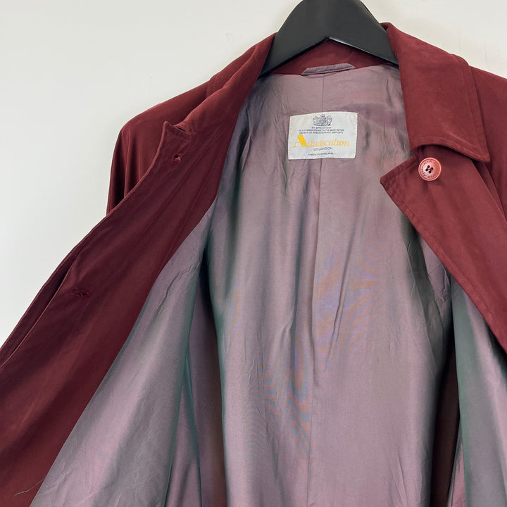 Aquascutum London Berry Cotton Trench - L