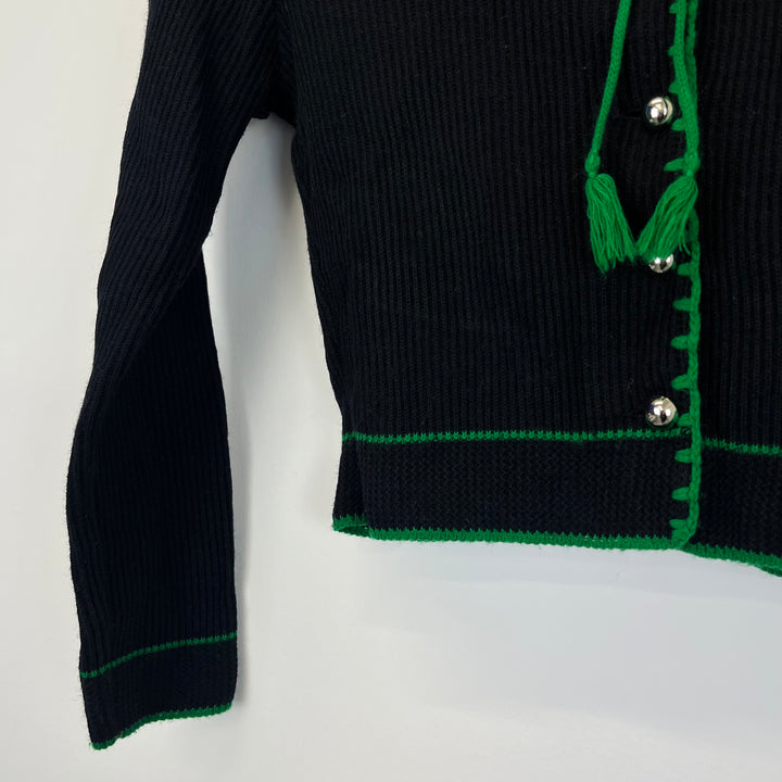 Black Austrian knit cardigan - S