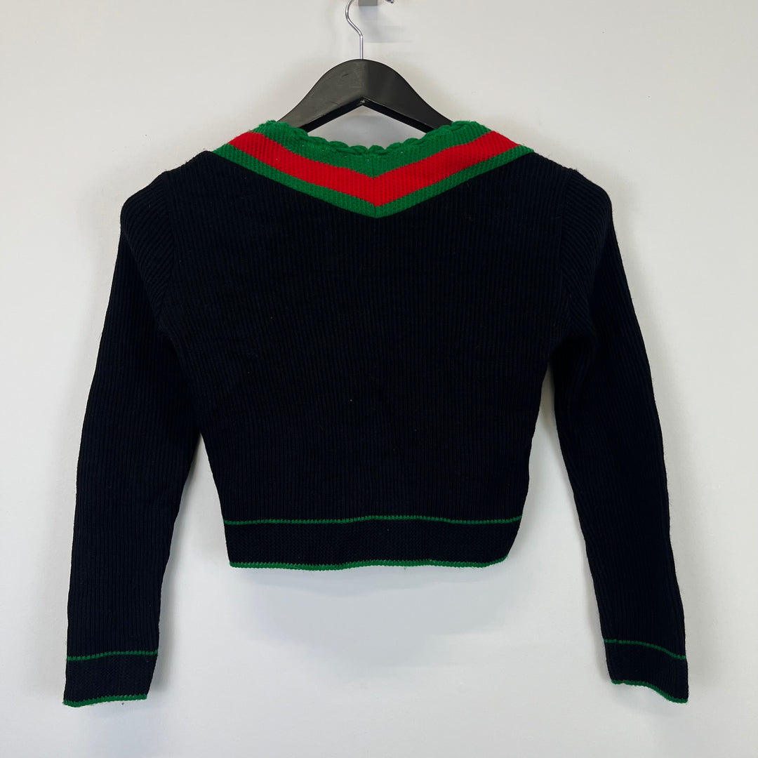 Black Austrian knit cardigan - S