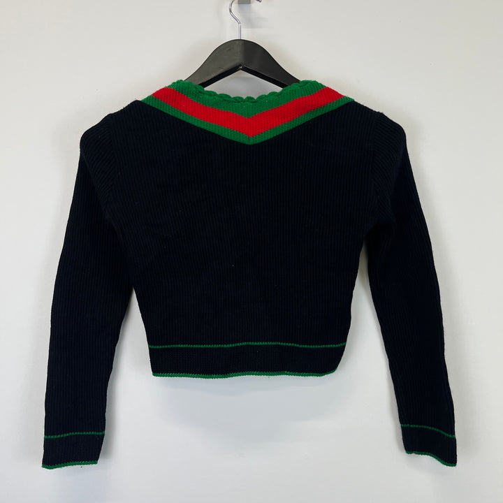 Black Austrian knit cardigan - S