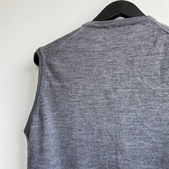knitted fine wool blend tank - XL