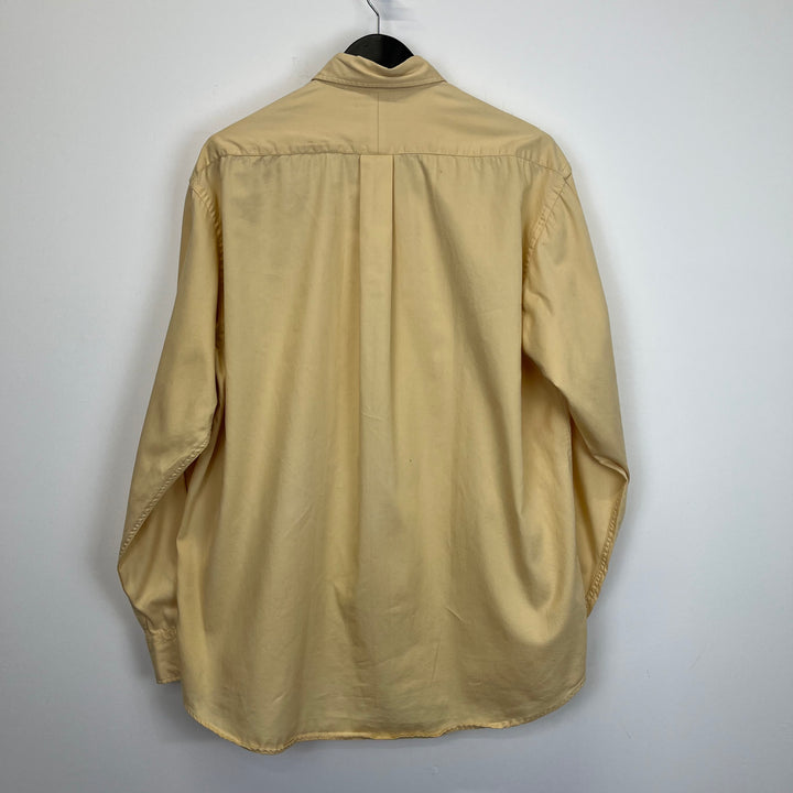 Christian Dior lemon yellow Twill Cotton Shirt - L