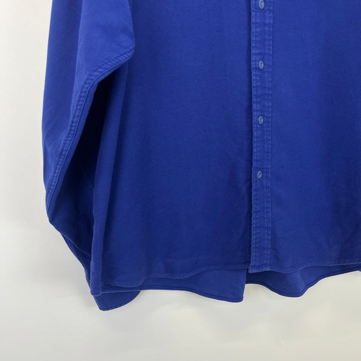 Deep blue Velvet cotton shirt - XL