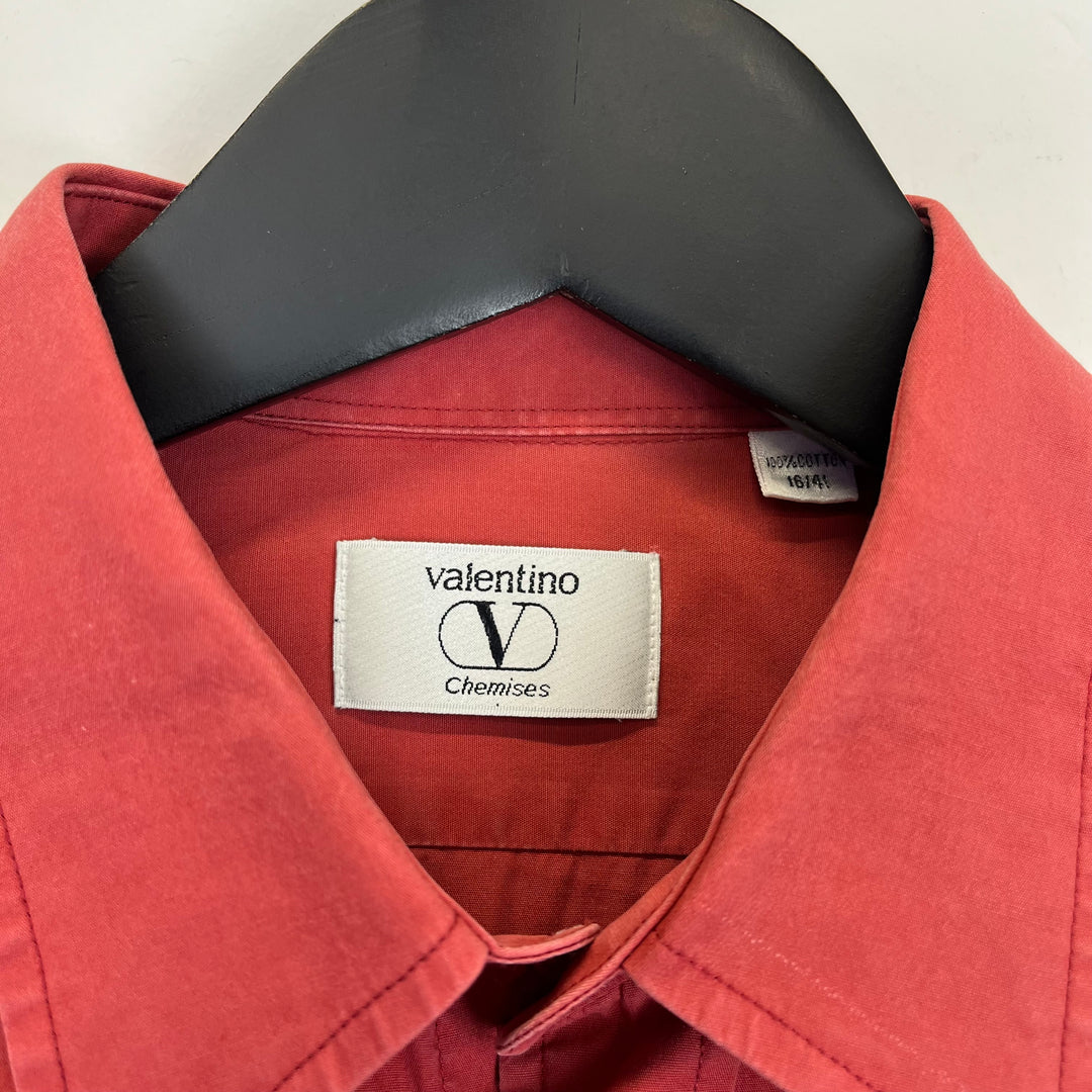 Valentino red cotton shirt - L