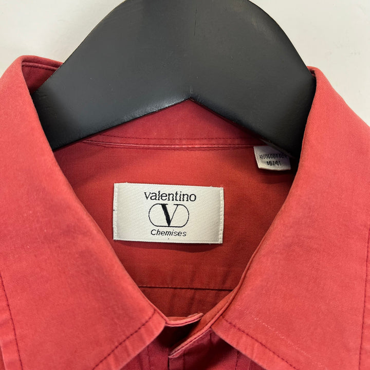 Valentino red cotton shirt - L