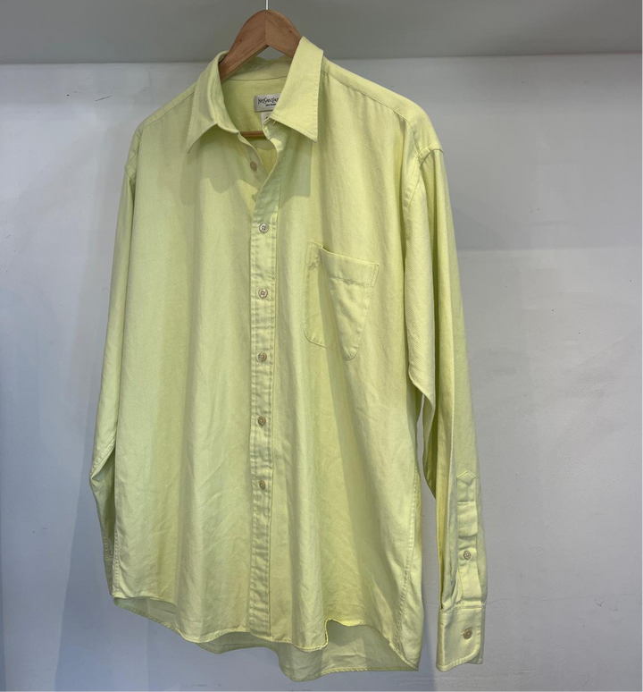 YSL Lime cotton  shirt - L