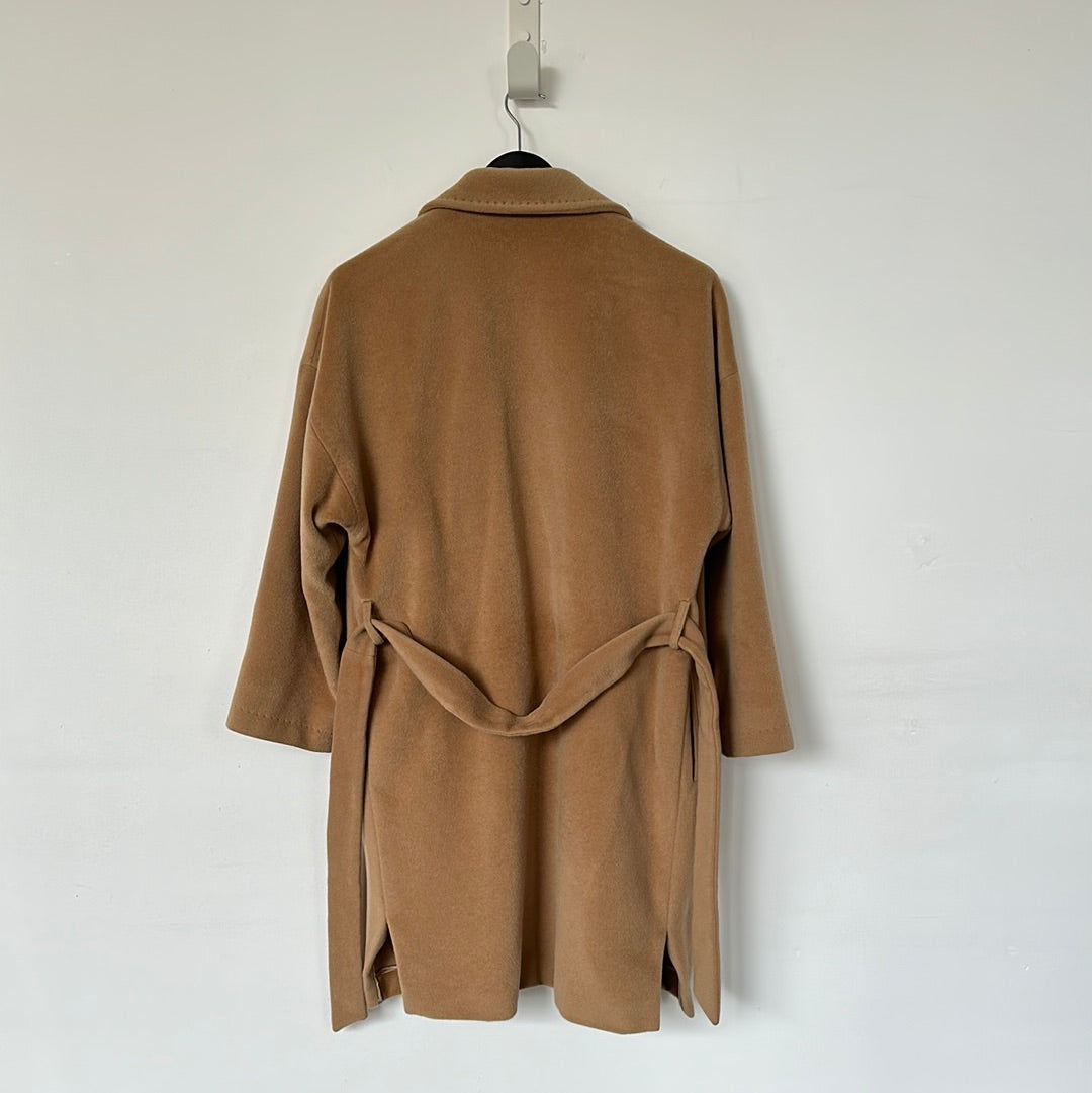 Max Mara Beige Wool Coat - Size M