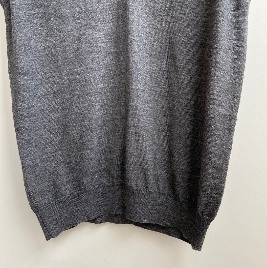 knitted fine wool blend tank - XL
