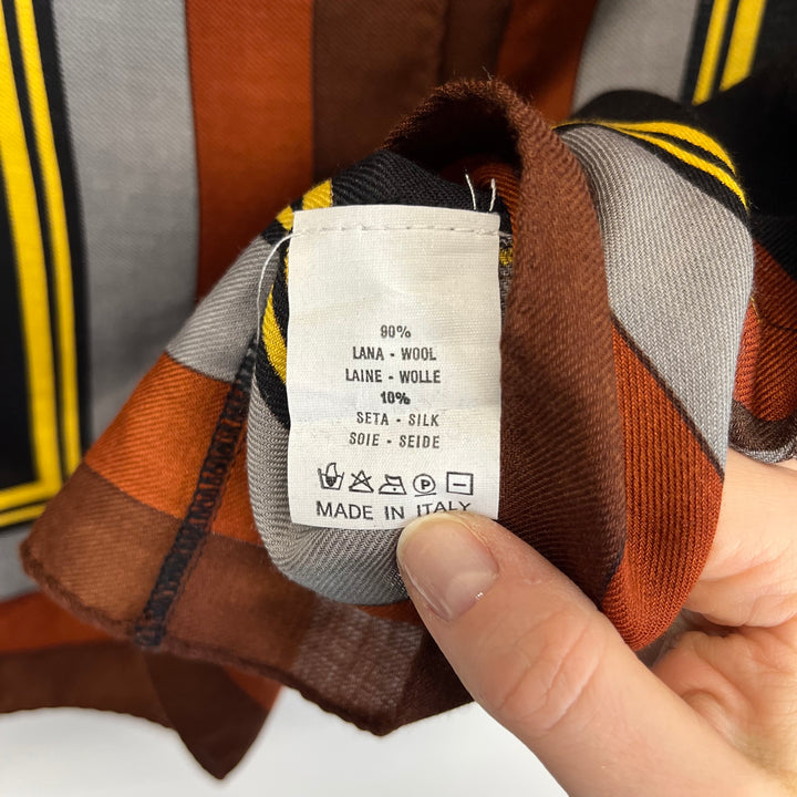 Printed Wool silk blouse - M