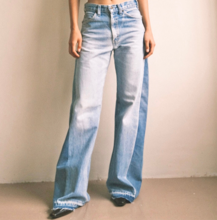 WIDE LEG FIT Denim Jeans - Pale Wash