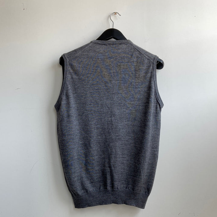knitted fine wool blend tank - XL