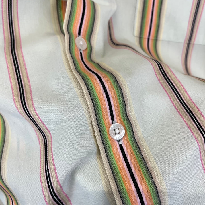 YSL wide stripe retro cotton shirt - XXL