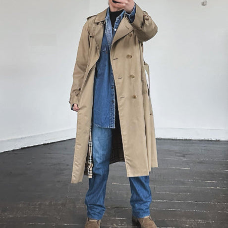 Burberry Beige long trench coat