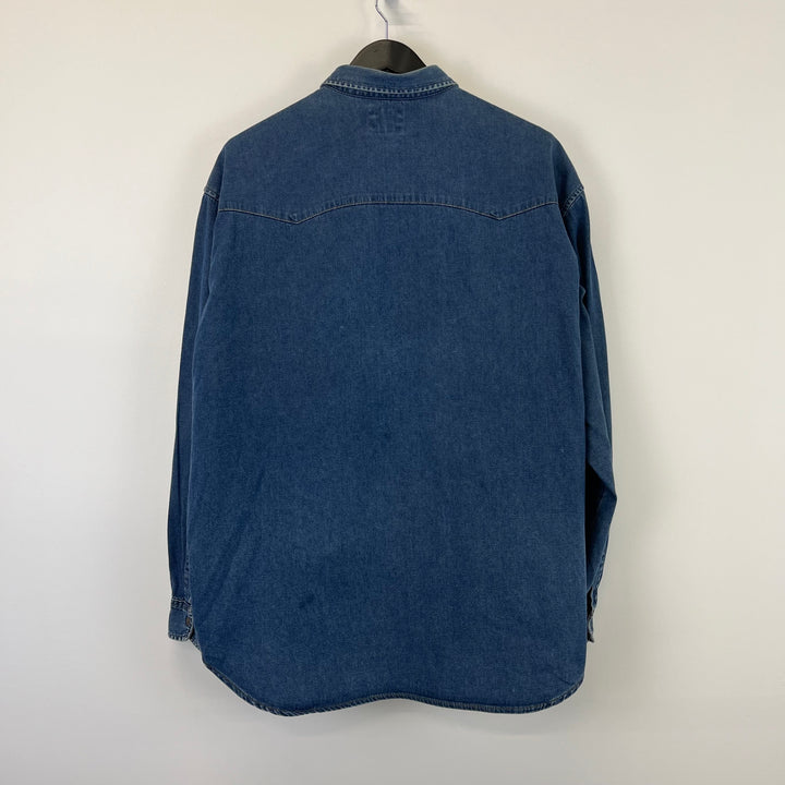 orange tab deep indigo shirt - XL