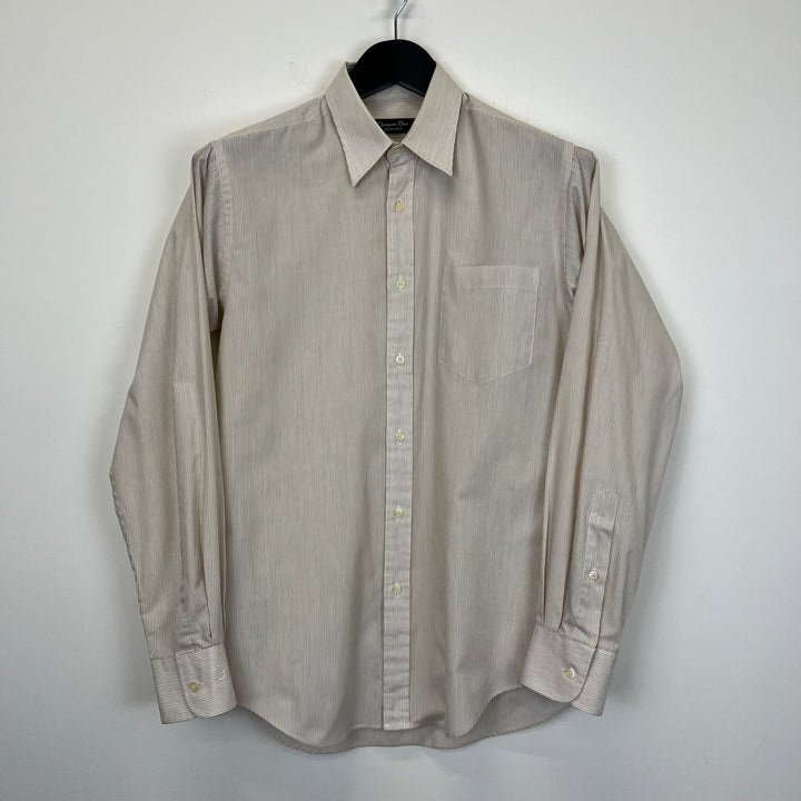 Christian Dior Monsieur beige stripe shirt - S