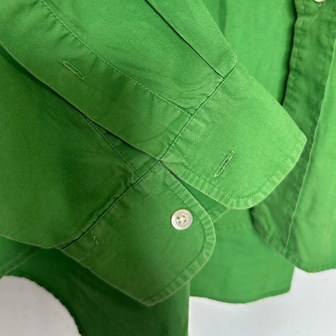 (YSL Green Cotton Shirt - XL