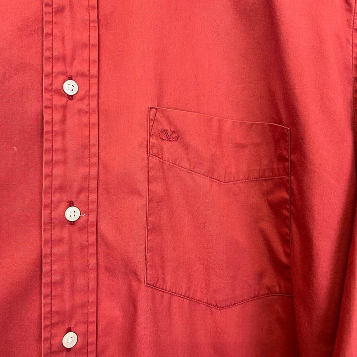 Valentino red cotton shirt - L
