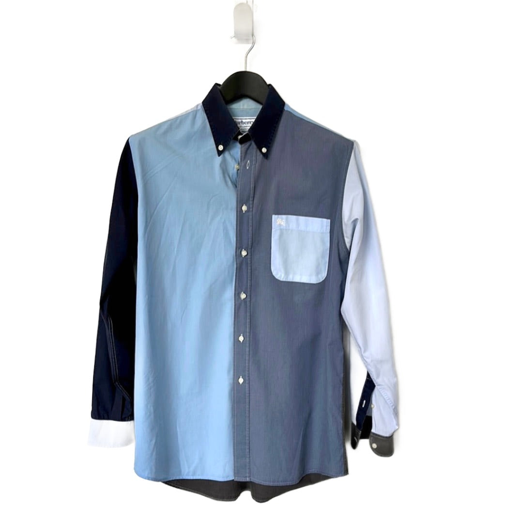 Burberry blue and grey cotton shirt - Size L