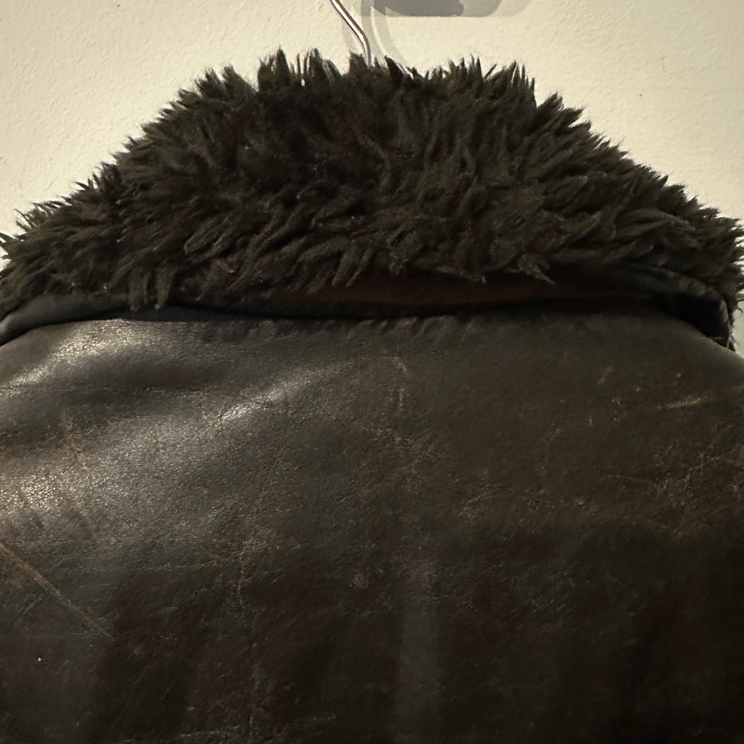 Schott Brown Leather Aviator - M