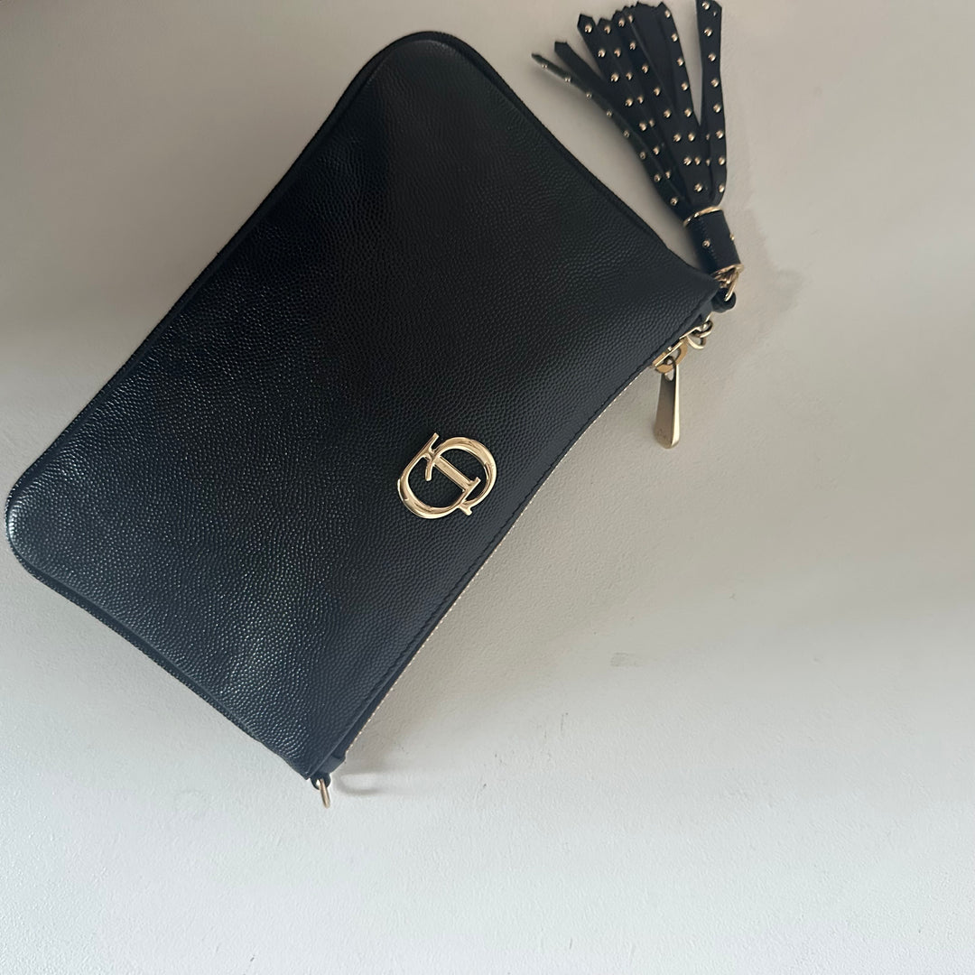 Christian Dior black mini porchette