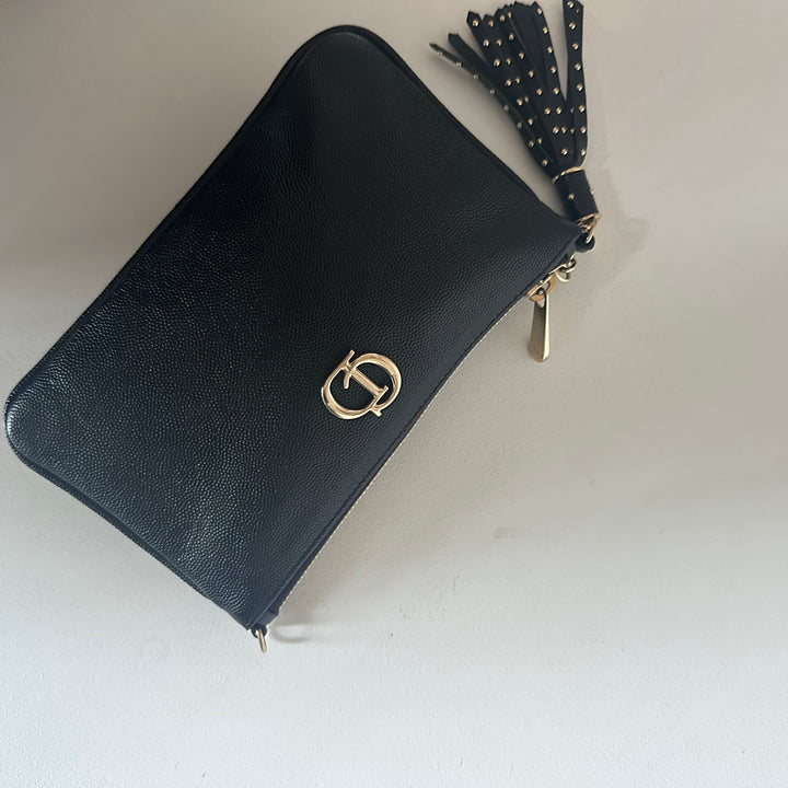 Christian Dior black mini porchette