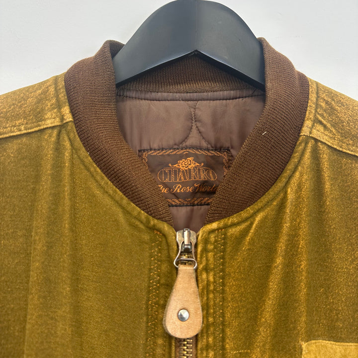 Reworked Brown Padded Cotton moleskin Jacket - L